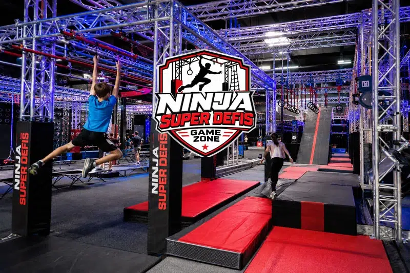 game zone ninja super defis foire de pau 2026 parcours logo