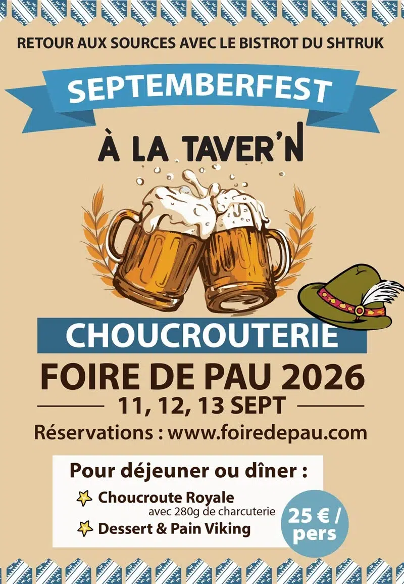 septemberfest choucrouterie foire de pau 2026