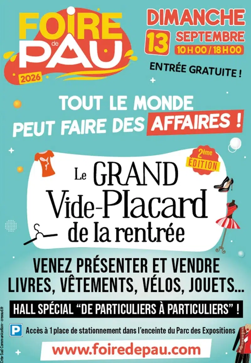 vide placard 2026 foire de pau